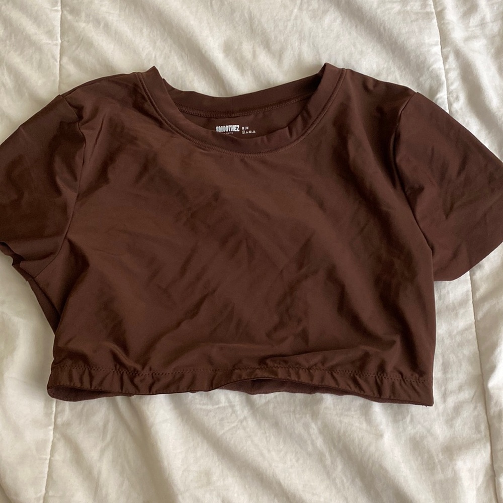 Aerie brown crop top!!
